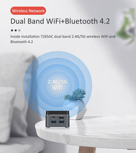 Portable Mini PC Windows 10 HTPC Intel Celeron N4100 4 Cores WiFi Bluetooth 4.2 0 4K 60Hz LPDDR4 Micro Computer Type-C TV Box