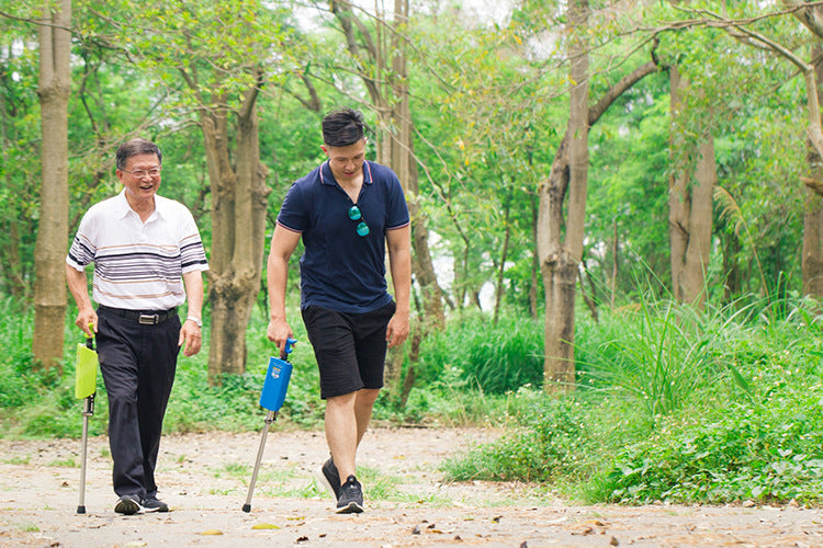 Non-slip light cane crutches